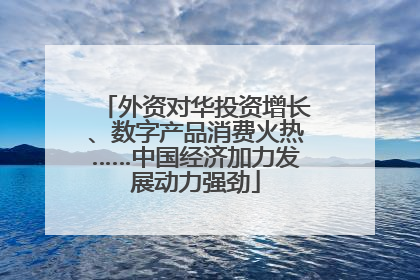 外资对华投资增长、数字产品消费火热……中国经济加力发展动力强劲