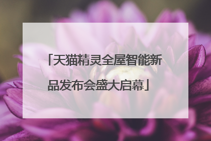 天猫精灵全屋智能新品发布会盛大启幕
