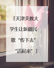 天津支教大学生让新疆民歌“传下去”“活起来”