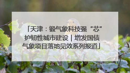 天津：锻气象科技强“芯” 护韧性城市建设｜增发国债气象项目落地见效系列报道
