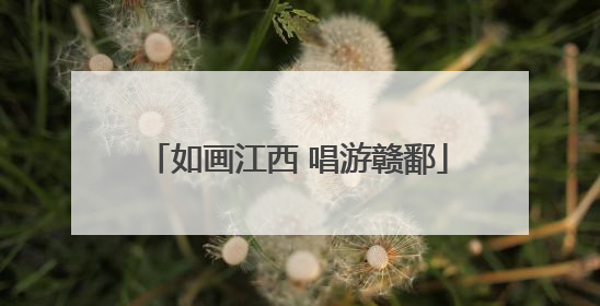 如画江西 唱游赣鄱