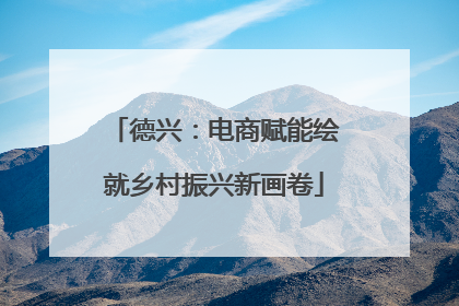 德兴：电商赋能绘就乡村振兴新画卷