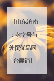 山东济南：老字号与外贸优品同台展销