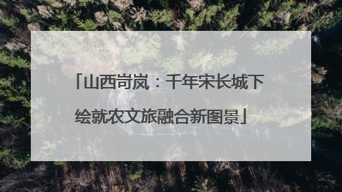 山西岢岚：千年宋长城下绘就农文旅融合新图景