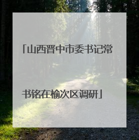 山西晋中市委书记常书铭在榆次区调研
