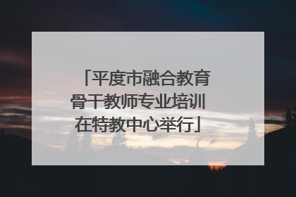 平度市融合教育骨干教师专业培训在特教中心举行