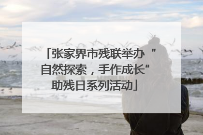 张家界市残联举办“自然探索，手作成长”助残日系列活动