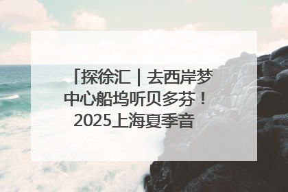 探徐汇｜去西岸梦中心船坞听贝多芬！2025上海夏季音乐节公布节目阵容