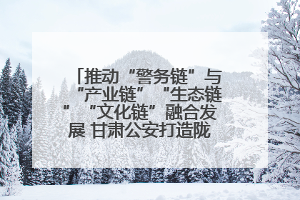 推动“警务链”与“产业链”“生态链”“文化链”融合发展 甘肃公安打造陇原旅游警务品牌