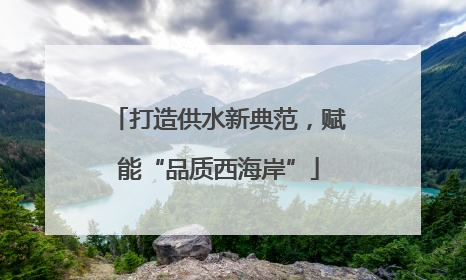 打造供水新典范，赋能“品质西海岸”