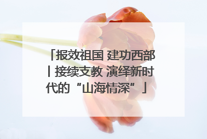 报效祖国 建功西部丨接续支教 演绎新时代的“山海情深”