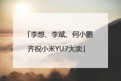 李想、李斌、何小鹏齐祝小米YU7大卖