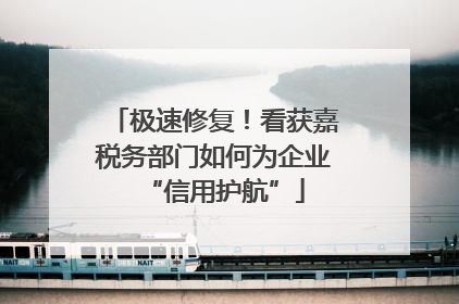 极速修复！看获嘉税务部门如何为企业“信用护航”