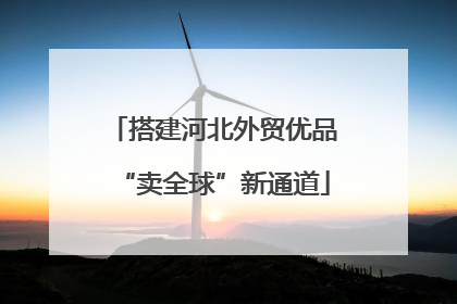 搭建河北外贸优品“卖全球”新通道