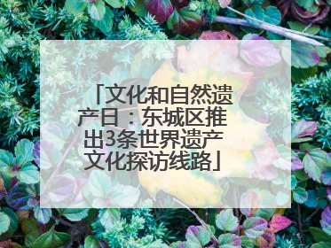 文化和自然遗产日：东城区推出3条世界遗产文化探访线路