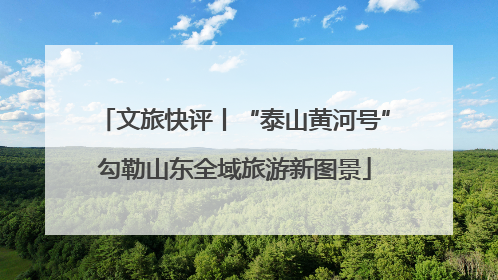 文旅快评丨“泰山黄河号”勾勒山东全域旅游新图景