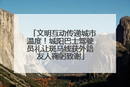 文明互动传递城市温度！城阳巴士驾驶员礼让斑马线获外籍友人鞠躬致谢