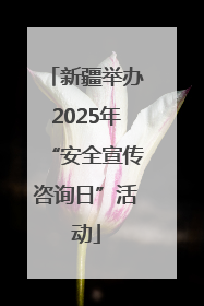新疆举办2025年“安全宣传咨询日”活动