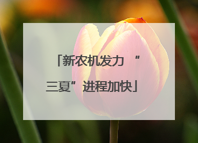 新农机发力 “三夏”进程加快
