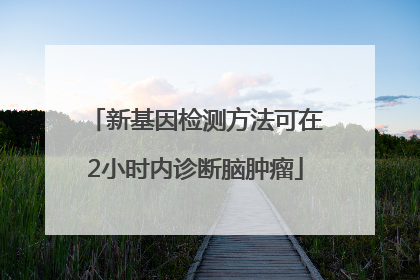新基因检测方法可在2小时内诊断脑肿瘤