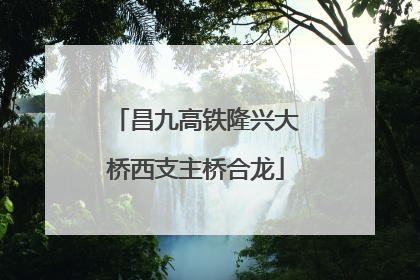 昌九高铁隆兴大桥西支主桥合龙
