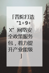 普陀打造“1+9+X”网络安全政策服务包，着力提升产业能级
