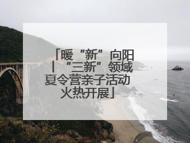 暖“新”向阳丨“三新”领域夏令营亲子活动火热开展