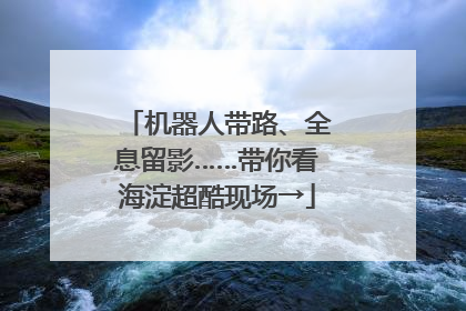 机器人带路、全息留影……带你看海淀超酷现场→