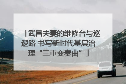 武昌夫妻的维修台与巡逻路 书写新时代基层治理“三重变奏曲”
