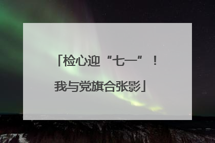 检心迎“七一”！我与党旗合张影