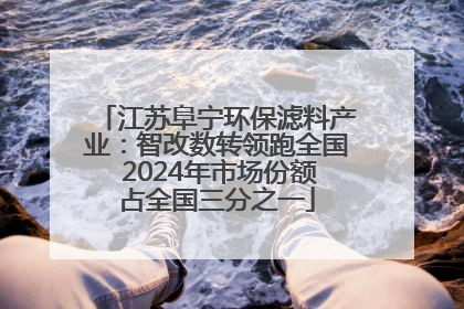 江苏阜宁环保滤料产业：智改数转领跑全国 2024年市场份额占全国三分之一