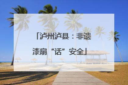 泸州泸县：非遗漆扇“话”安全
