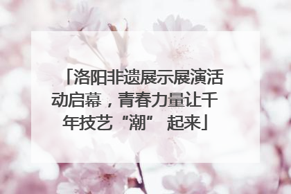 洛阳非遗展示展演活动启幕，青春力量让千年技艺“潮” 起来