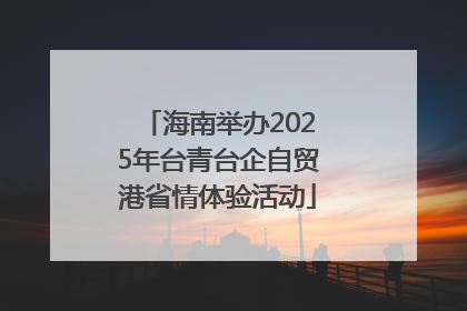 海南举办2025年台青台企自贸港省情体验活动