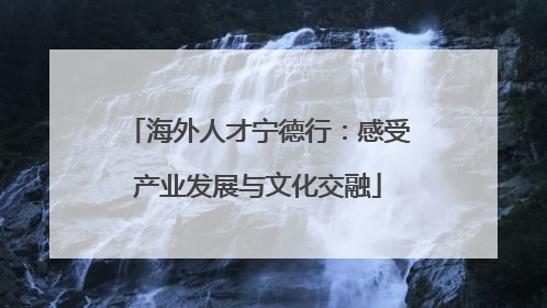 海外人才宁德行：感受产业发展与文化交融