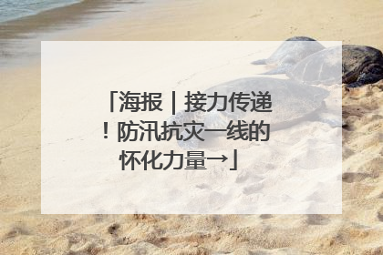 海报｜接力传递！防汛抗灾一线的怀化力量→