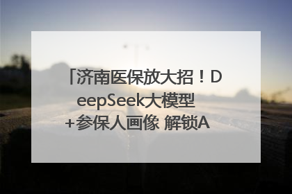 济南医保放大招！DeepSeek大模型+参保人画像 解锁AI医保管家新体验
