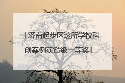 济南起步区这所学校科创案例获省级一等奖