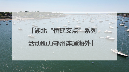 湖北“侨建支点”系列活动助力鄂州连通海外