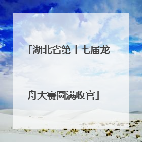 湖北省第十七届龙舟大赛圆满收官