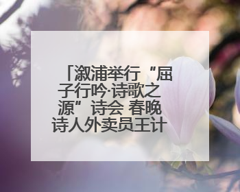 溆浦举行“屈子行吟·诗歌之源”诗会 春晚诗人外卖员王计兵登台
