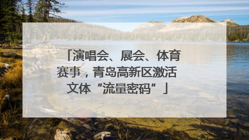 演唱会、展会、体育赛事，青岛高新区激活文体“流量密码”