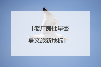 老厂房批量变身文旅新地标