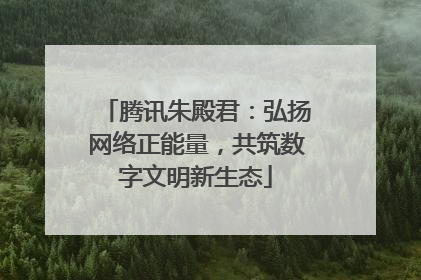 腾讯朱殿君：弘扬网络正能量，共筑数字文明新生态