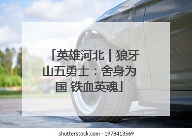 英雄河北｜狼牙山五勇士：舍身为国 铁血英魂