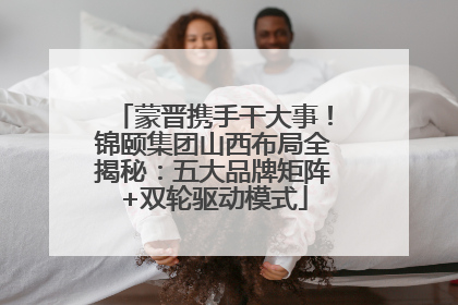蒙晋携手干大事！锦颐集团山西布局全揭秘：五大品牌矩阵+双轮驱动模式