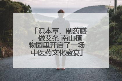 识本草、制药膳、做艾条 南山植物园里开启了一场中医药文化盛宴