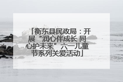 衡东县民政局：开展“润心伴成长 同心护未来”六一儿童节系列关爱活动