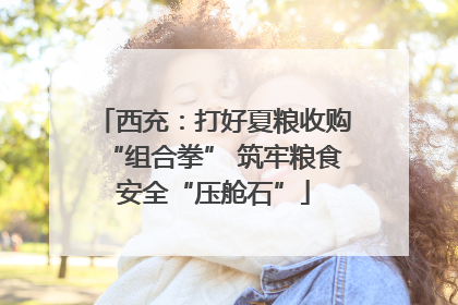 西充：打好夏粮收购“组合拳” 筑牢粮食安全“压舱石”