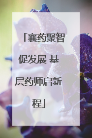 襄药聚智促发展 基层药师启新程